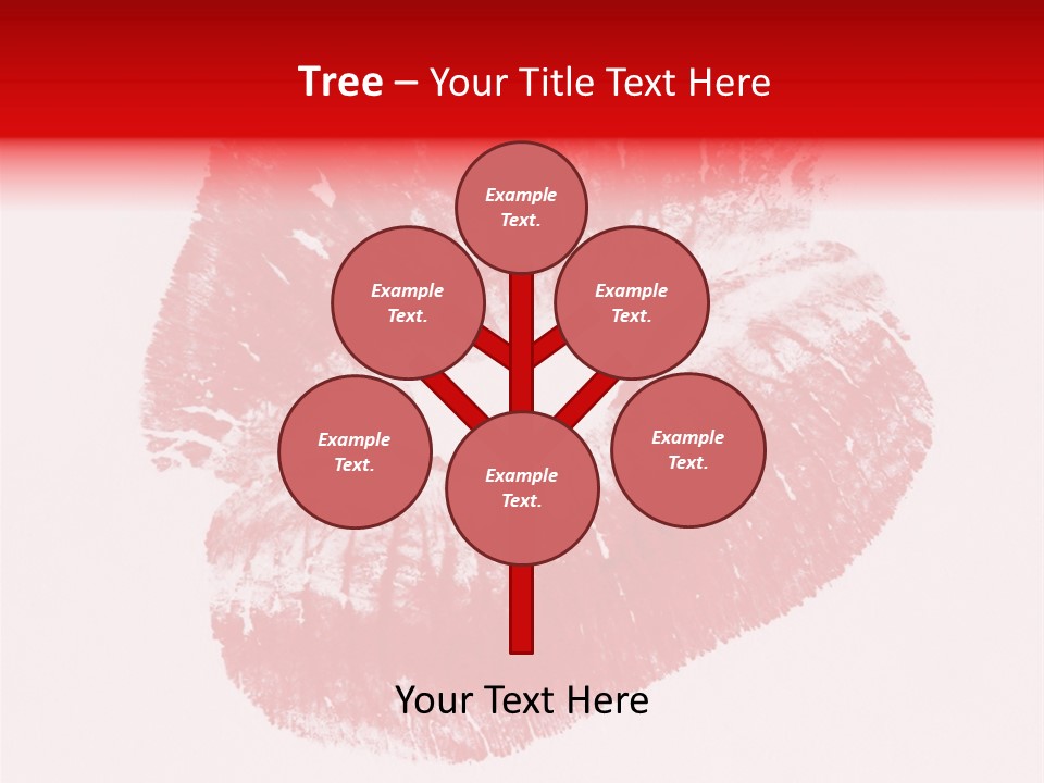 A Close Up Of A Red Lipstick On A White Background PowerPoint Template