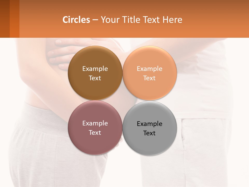 A Man And A Woman Holding Their Stomach PowerPoint Template