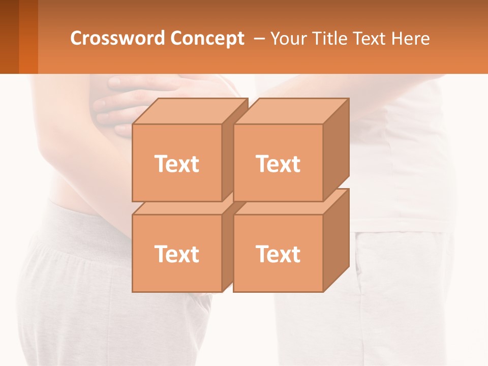A Man And A Woman Holding Their Stomach PowerPoint Template
