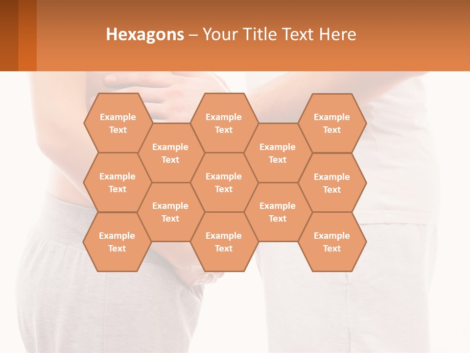 A Man And A Woman Holding Their Stomach PowerPoint Template