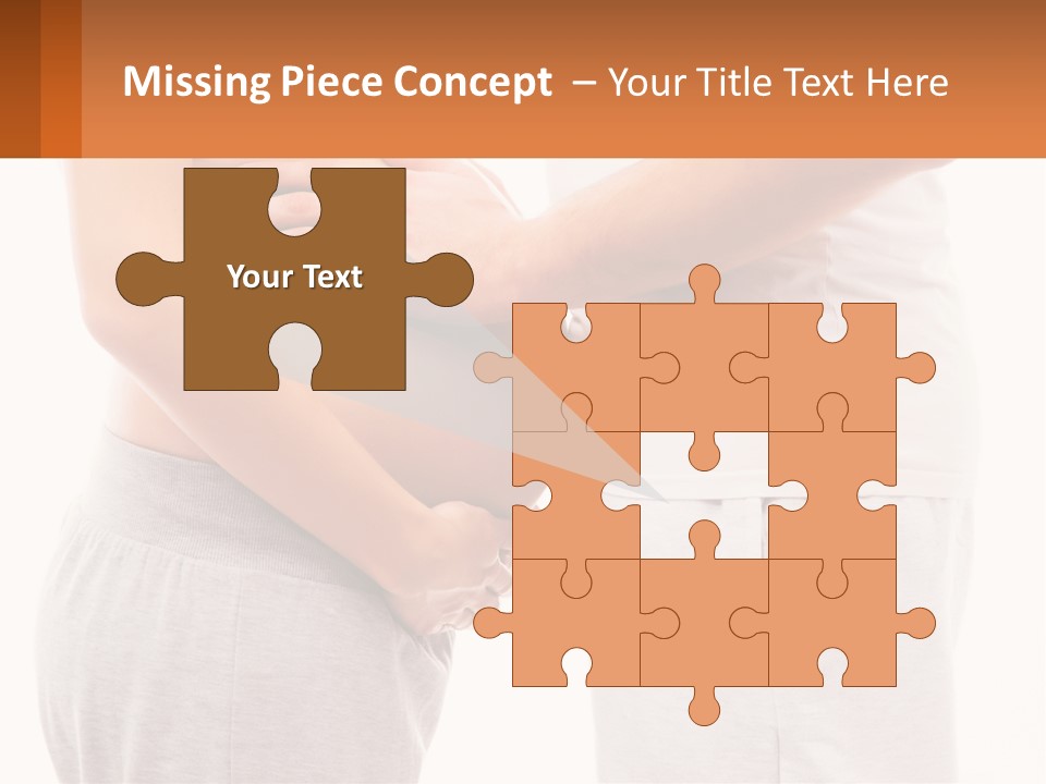 A Man And A Woman Holding Their Stomach PowerPoint Template