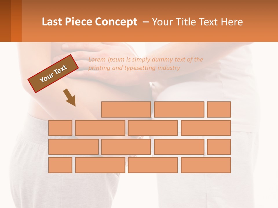 A Man And A Woman Holding Their Stomach PowerPoint Template