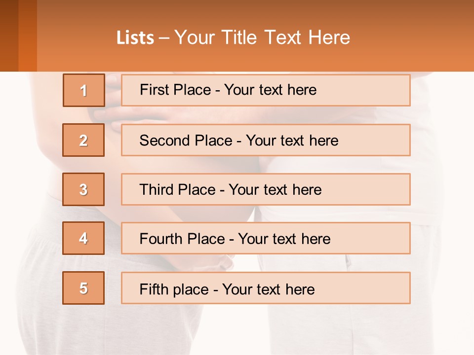 A Man And A Woman Holding Their Stomach PowerPoint Template
