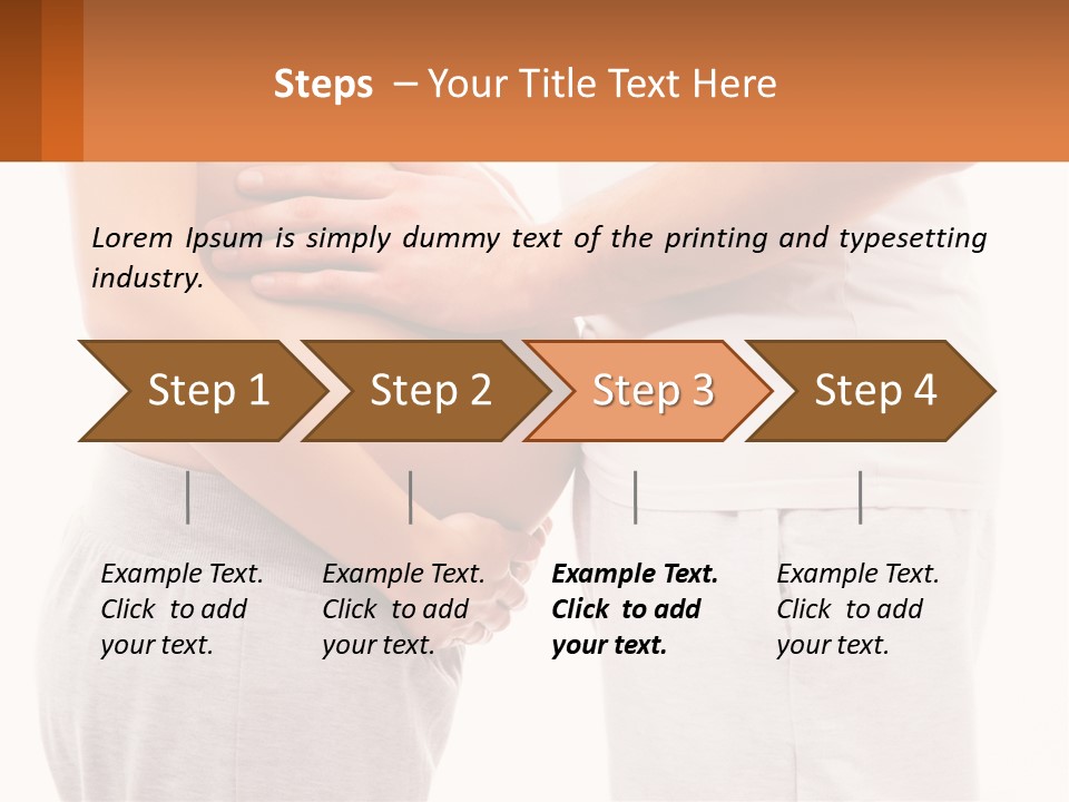 A Man And A Woman Holding Their Stomach PowerPoint Template
