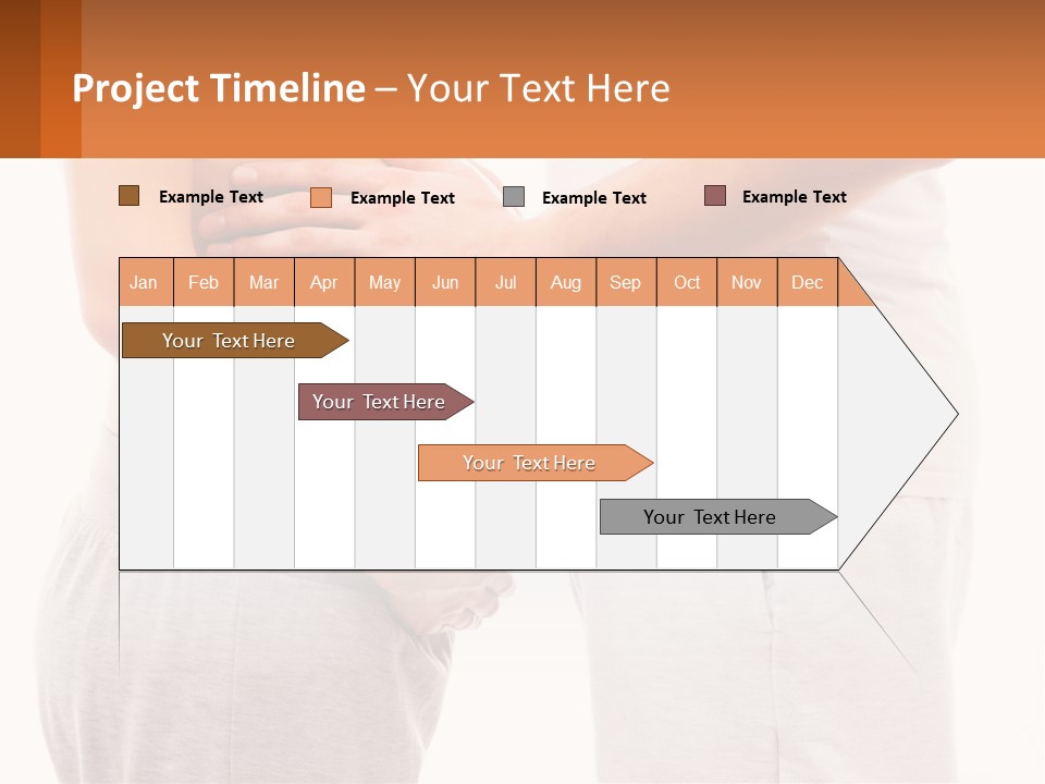 A Man And A Woman Holding Their Stomach PowerPoint Template