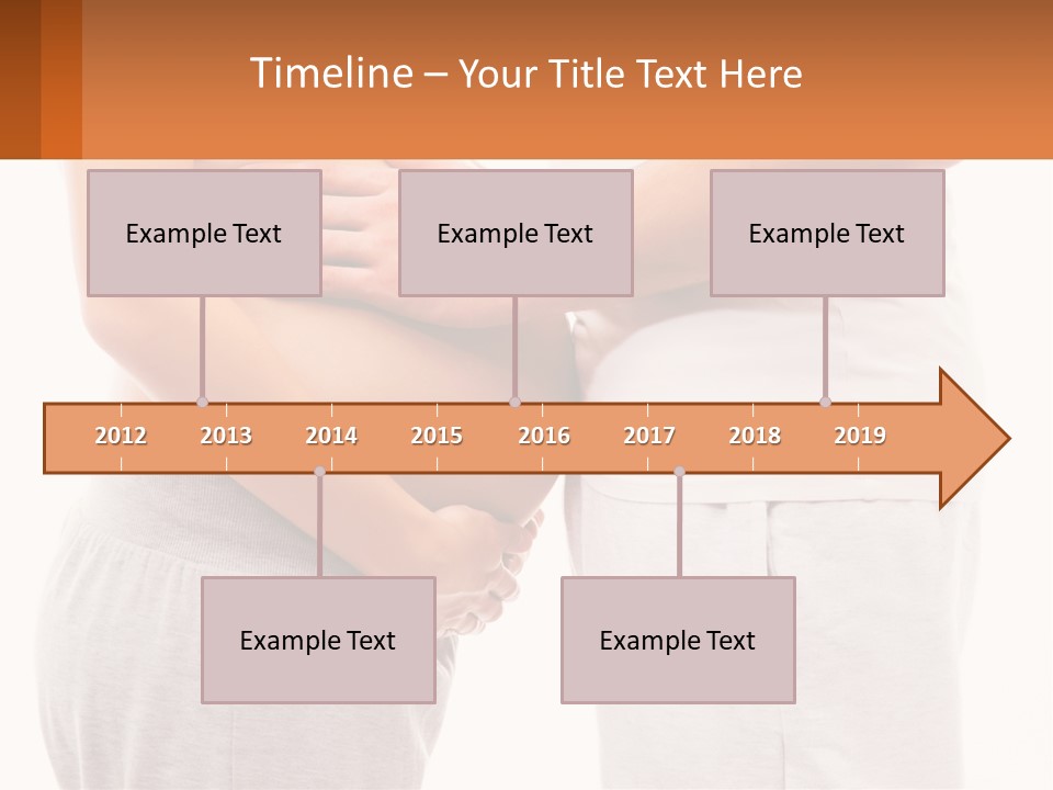A Man And A Woman Holding Their Stomach PowerPoint Template