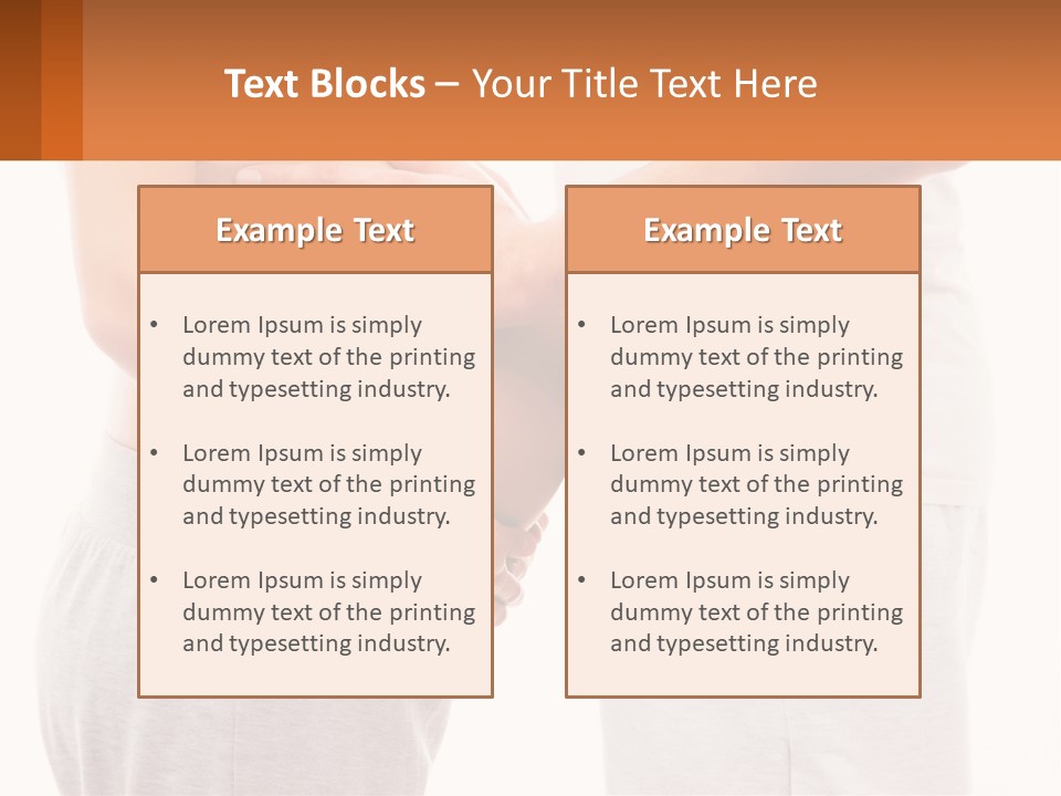 A Man And A Woman Holding Their Stomach PowerPoint Template