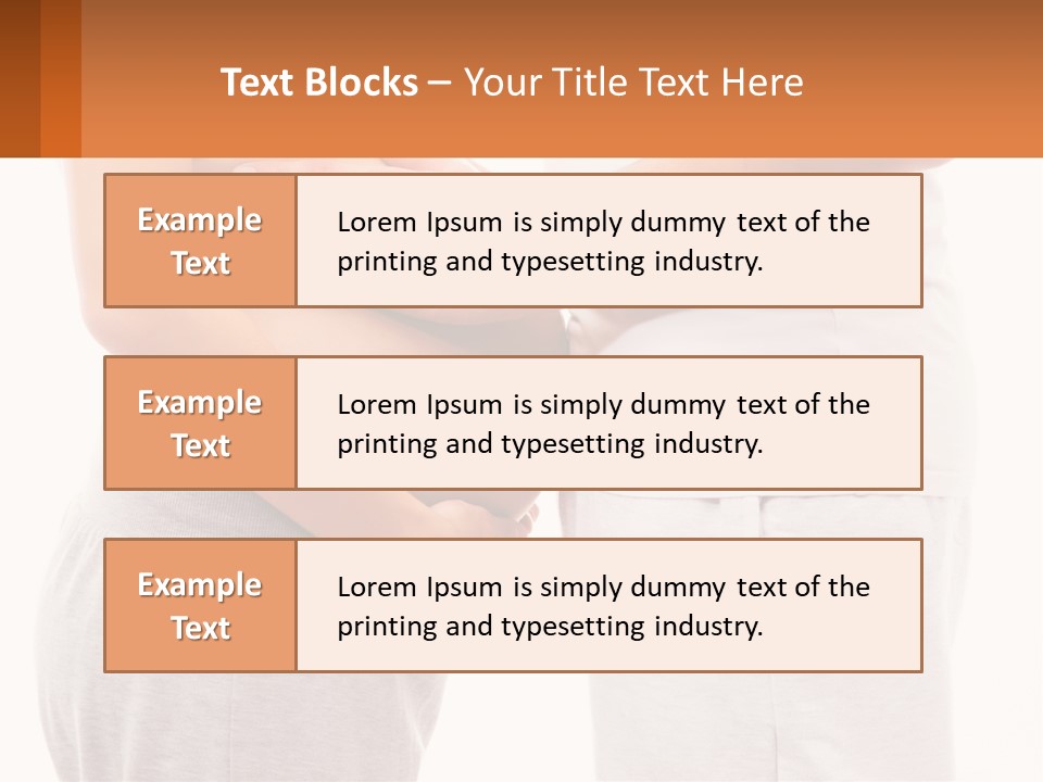 A Man And A Woman Holding Their Stomach PowerPoint Template