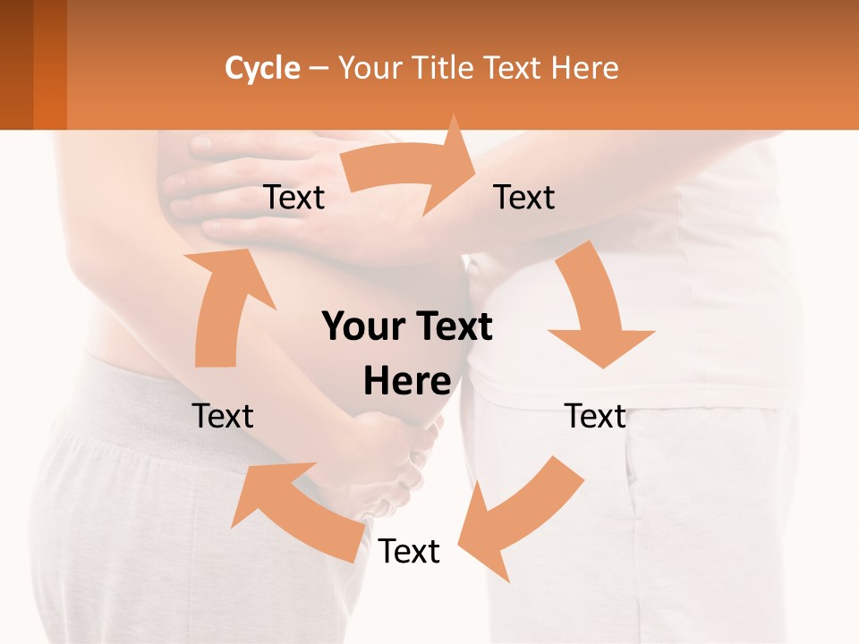A Man And A Woman Holding Their Stomach PowerPoint Template