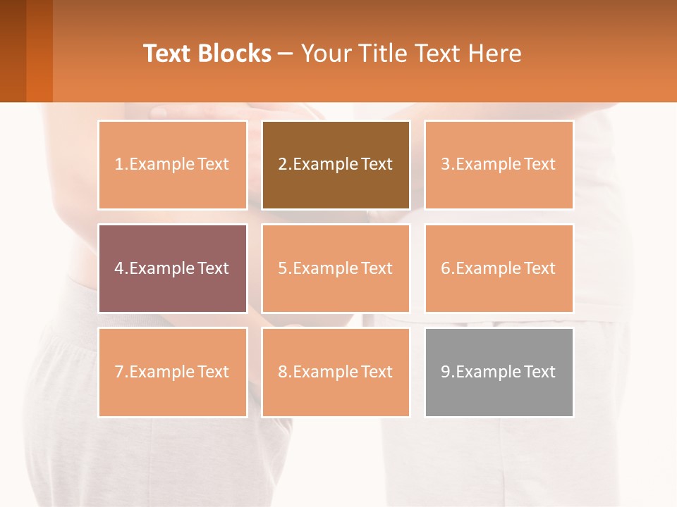 A Man And A Woman Holding Their Stomach PowerPoint Template