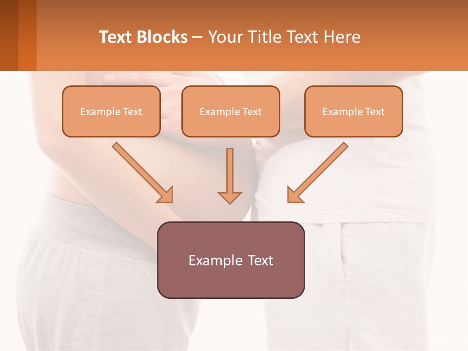 A Man And A Woman Holding Their Stomach PowerPoint Template