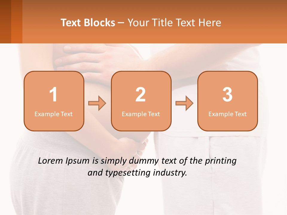 A Man And A Woman Holding Their Stomach PowerPoint Template