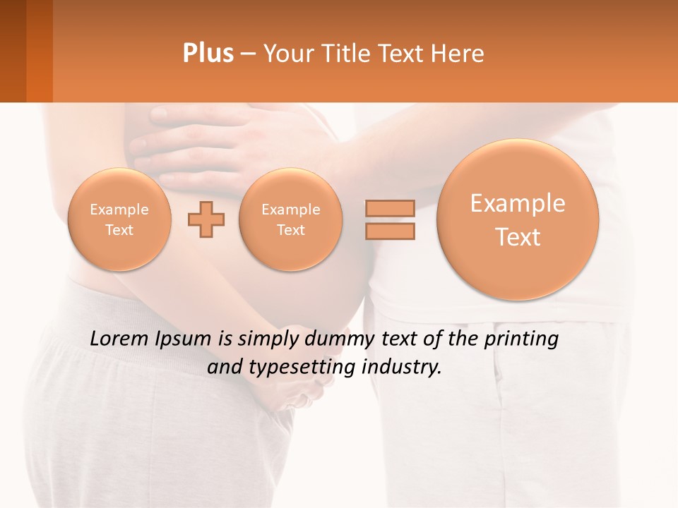 A Man And A Woman Holding Their Stomach PowerPoint Template