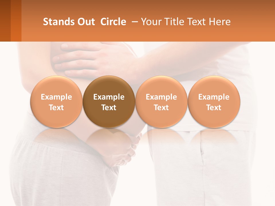 A Man And A Woman Holding Their Stomach PowerPoint Template