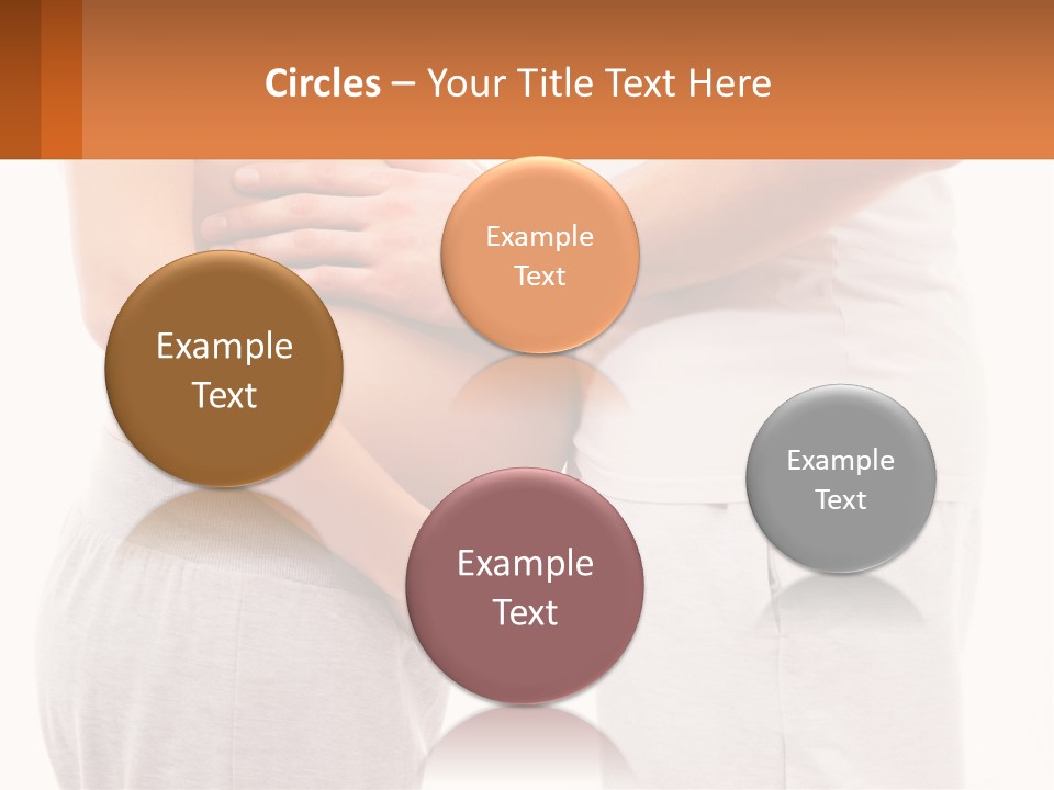 A Man And A Woman Holding Their Stomach PowerPoint Template