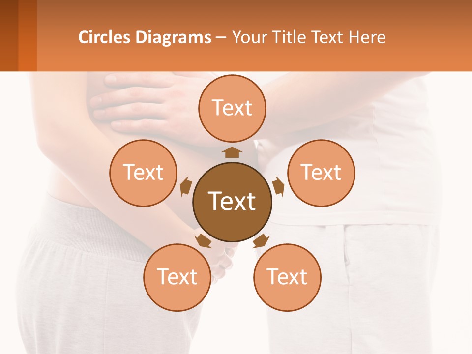 A Man And A Woman Holding Their Stomach PowerPoint Template