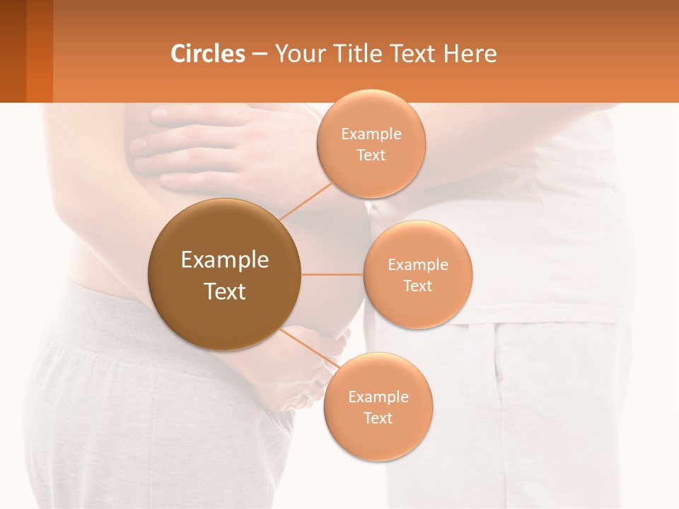 A Man And A Woman Holding Their Stomach PowerPoint Template