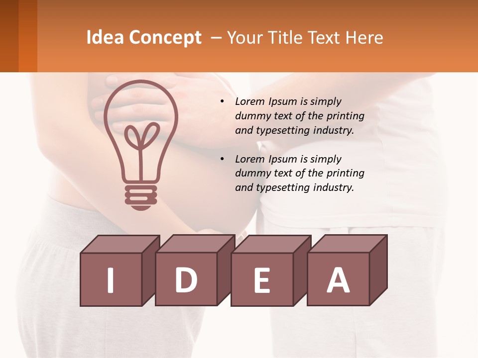 A Man And A Woman Holding Their Stomach PowerPoint Template