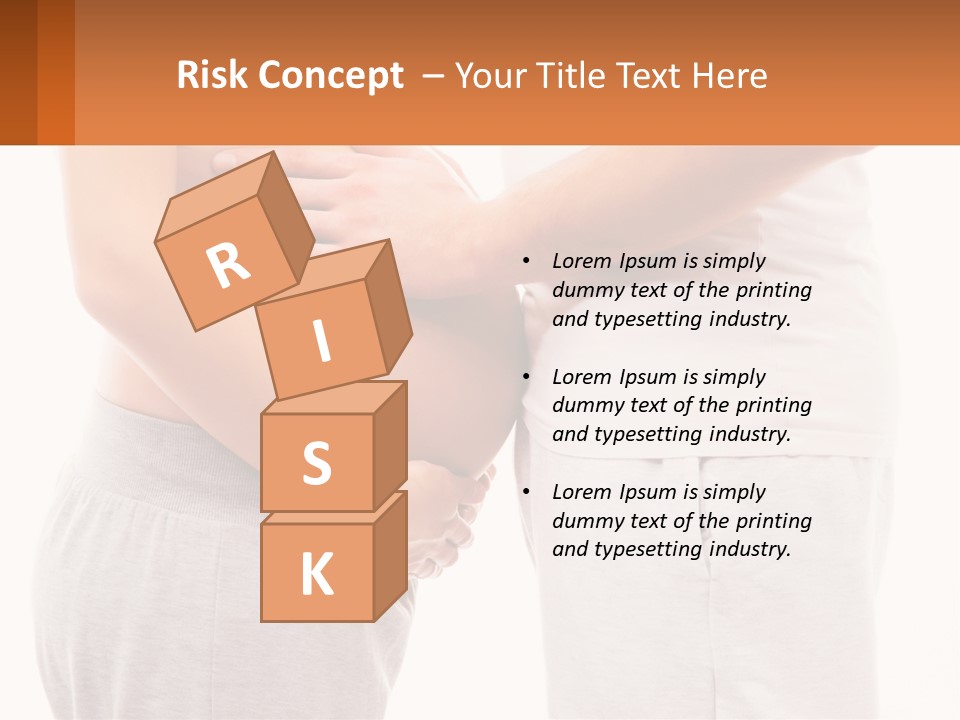 A Man And A Woman Holding Their Stomach PowerPoint Template