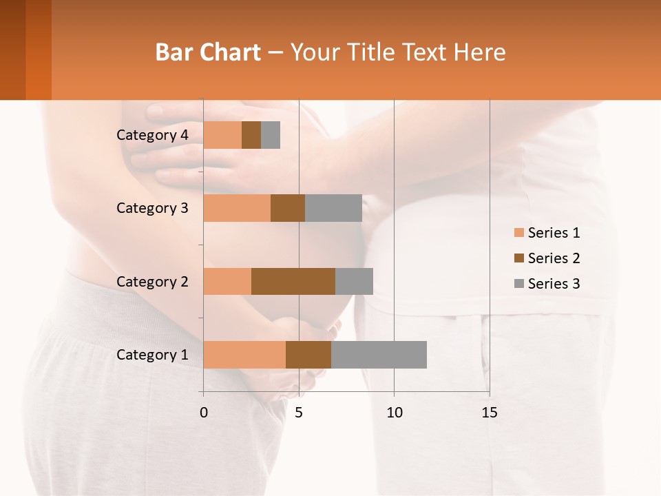 A Man And A Woman Holding Their Stomach PowerPoint Template
