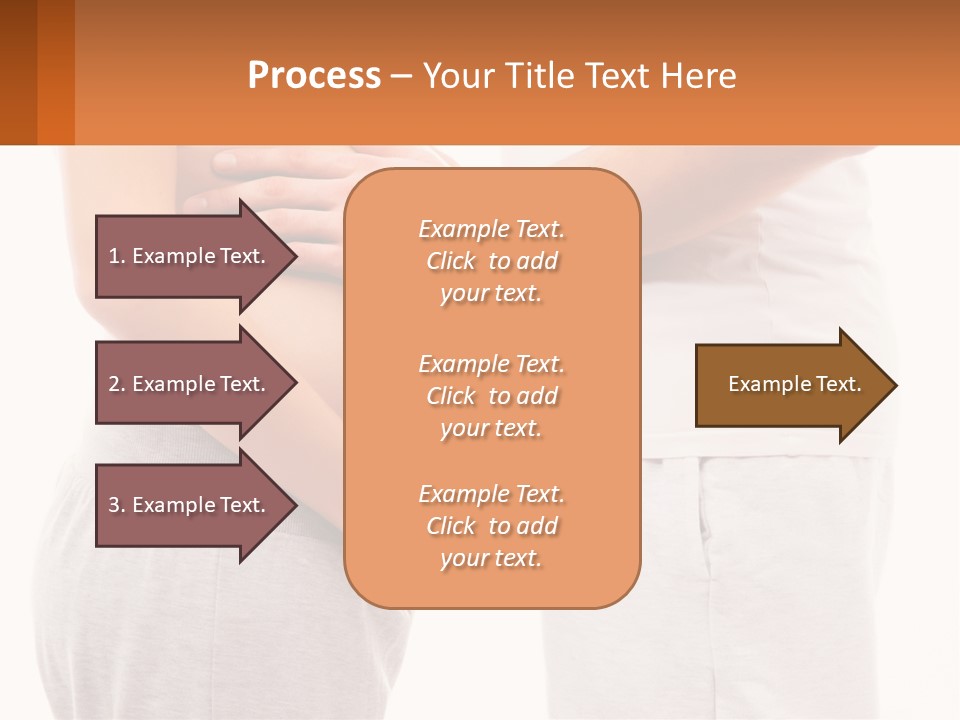 A Man And A Woman Holding Their Stomach PowerPoint Template