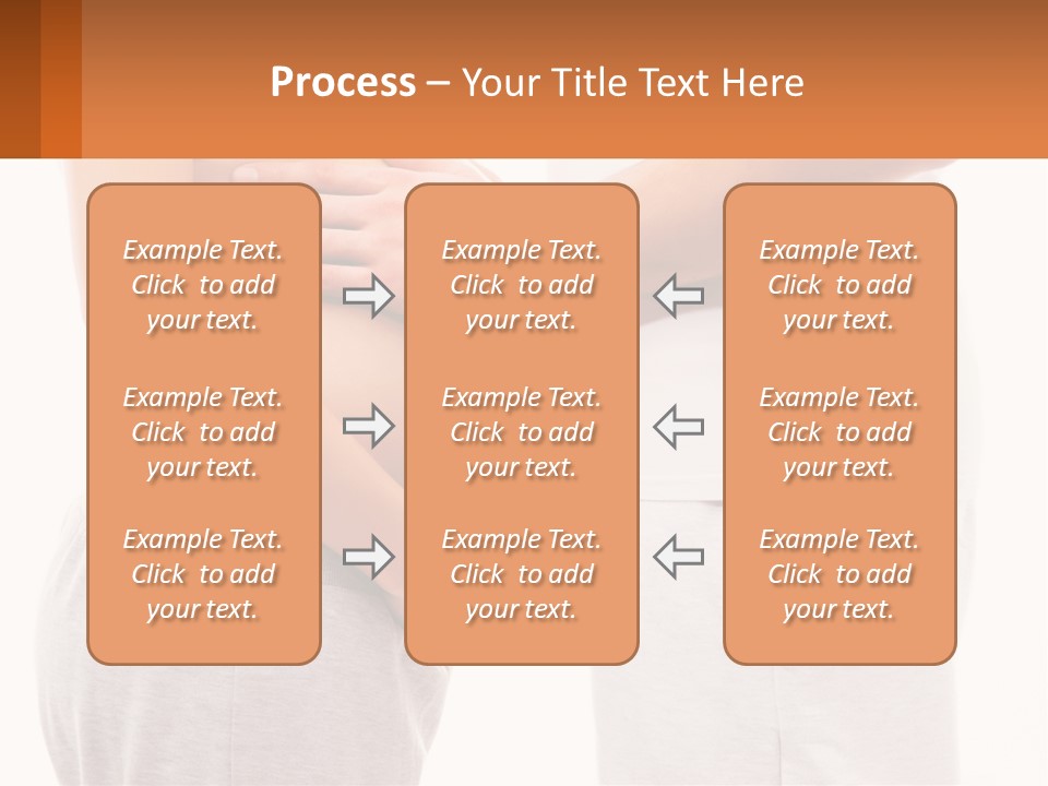A Man And A Woman Holding Their Stomach PowerPoint Template