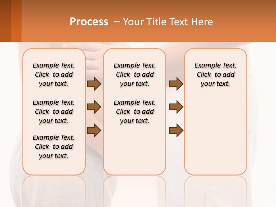 A Man And A Woman Holding Their Stomach PowerPoint Template