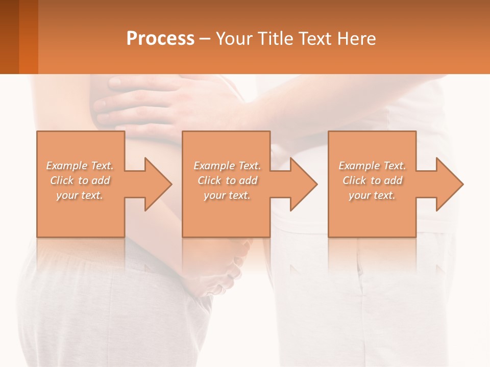 A Man And A Woman Holding Their Stomach PowerPoint Template