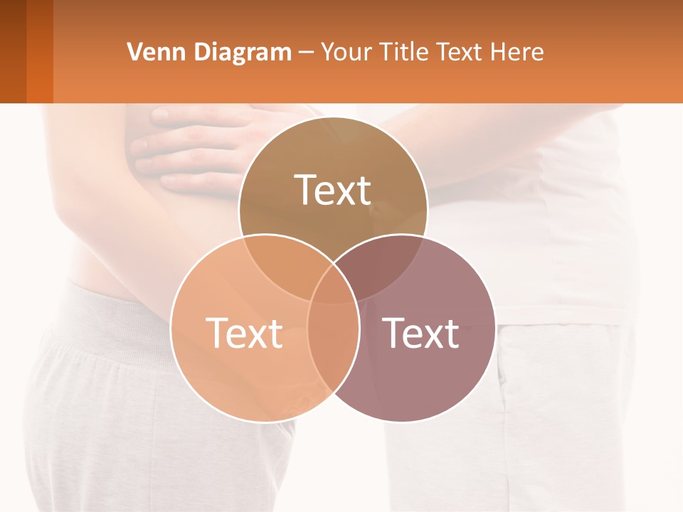 A Man And A Woman Holding Their Stomach PowerPoint Template