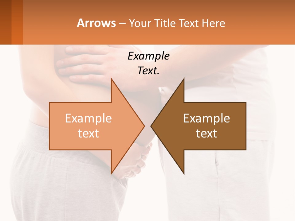 A Man And A Woman Holding Their Stomach PowerPoint Template