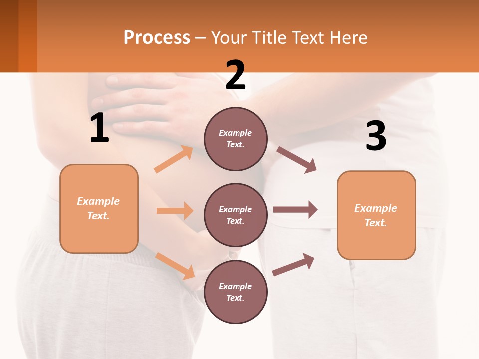 A Man And A Woman Holding Their Stomach PowerPoint Template