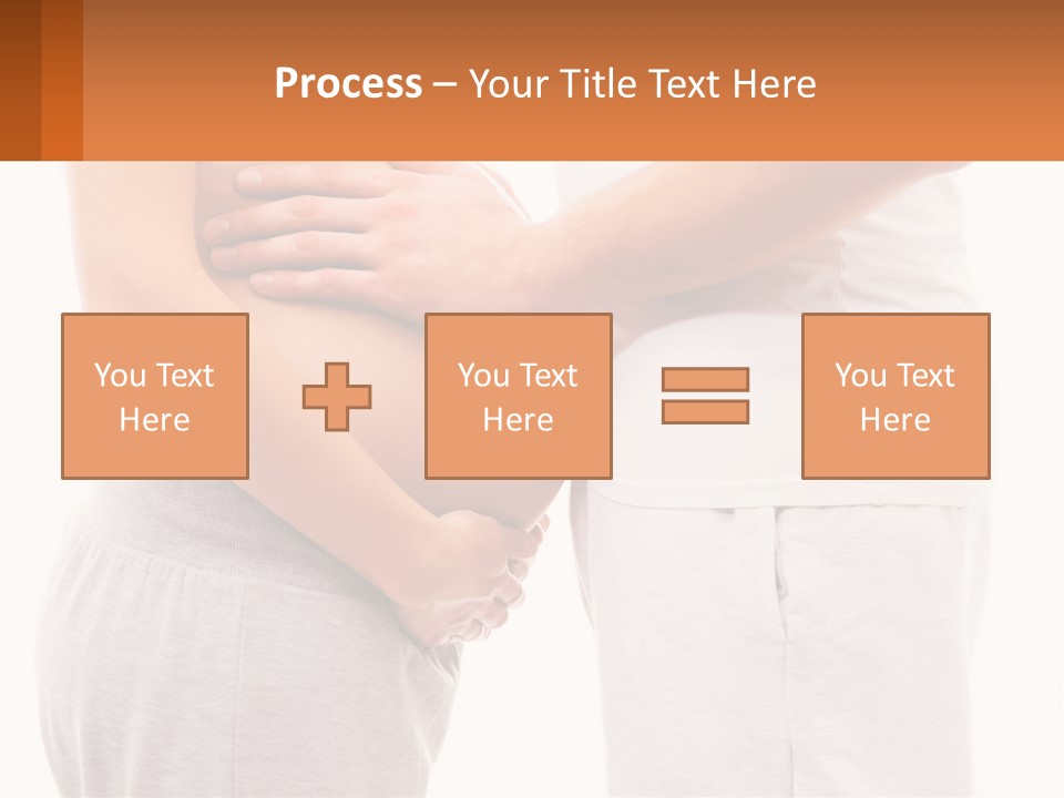 A Man And A Woman Holding Their Stomach PowerPoint Template