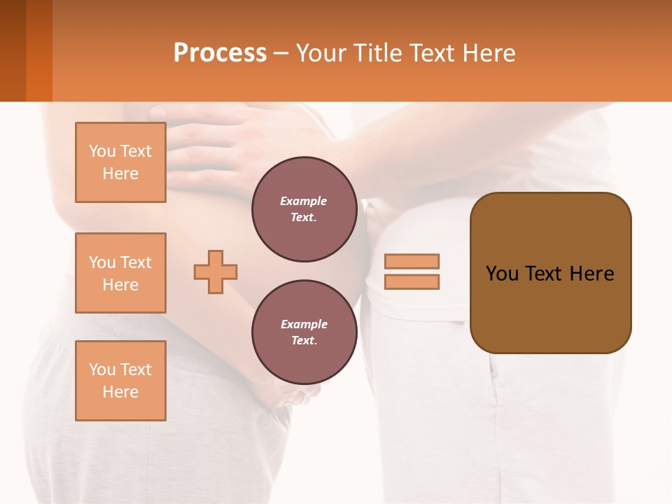 A Man And A Woman Holding Their Stomach PowerPoint Template