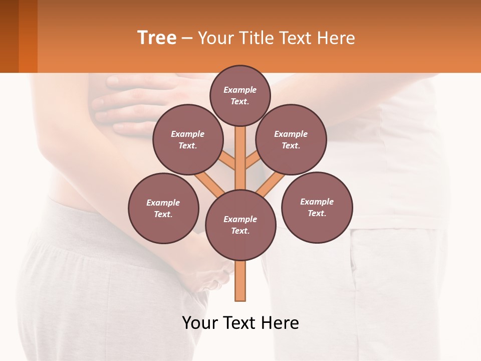 A Man And A Woman Holding Their Stomach PowerPoint Template