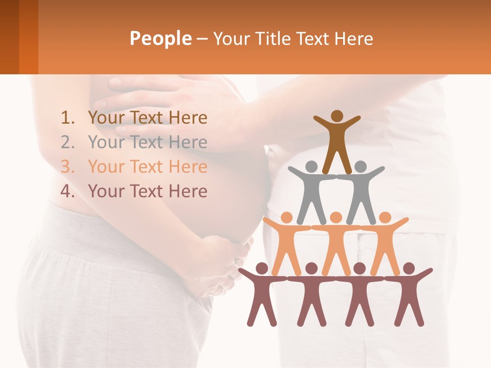 A Man And A Woman Holding Their Stomach PowerPoint Template