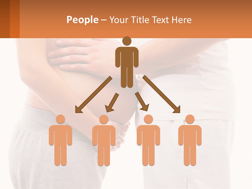 A Man And A Woman Holding Their Stomach PowerPoint Template