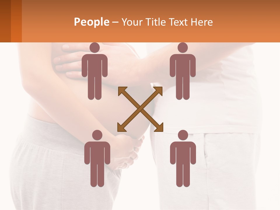 A Man And A Woman Holding Their Stomach PowerPoint Template