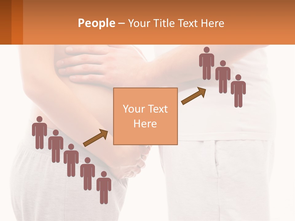 A Man And A Woman Holding Their Stomach PowerPoint Template