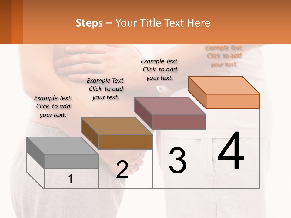 A Man And A Woman Holding Their Stomach PowerPoint Template