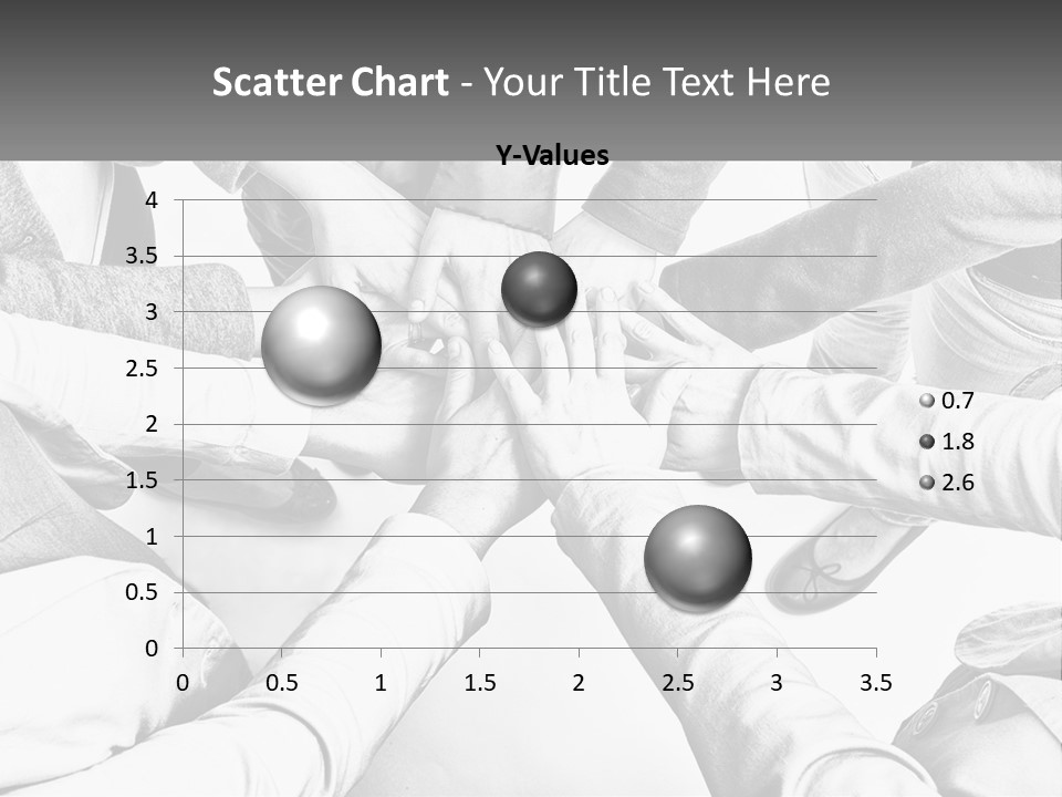 A Group Of People Putting Their Hands Together PowerPoint Template