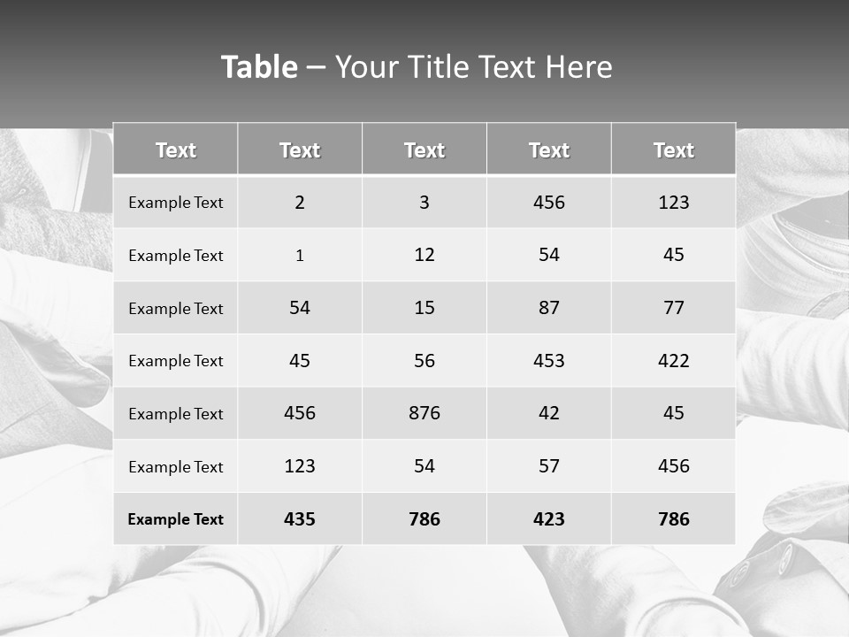 A Group Of People Putting Their Hands Together PowerPoint Template