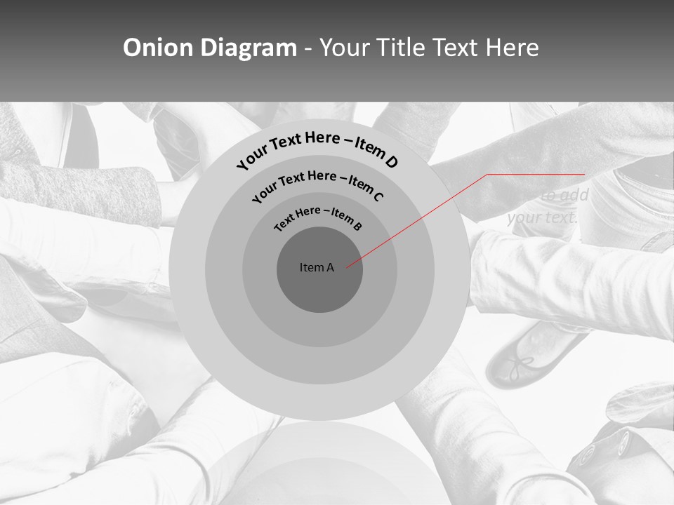 A Group Of People Putting Their Hands Together PowerPoint Template