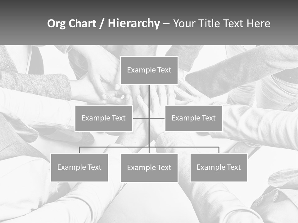A Group Of People Putting Their Hands Together PowerPoint Template