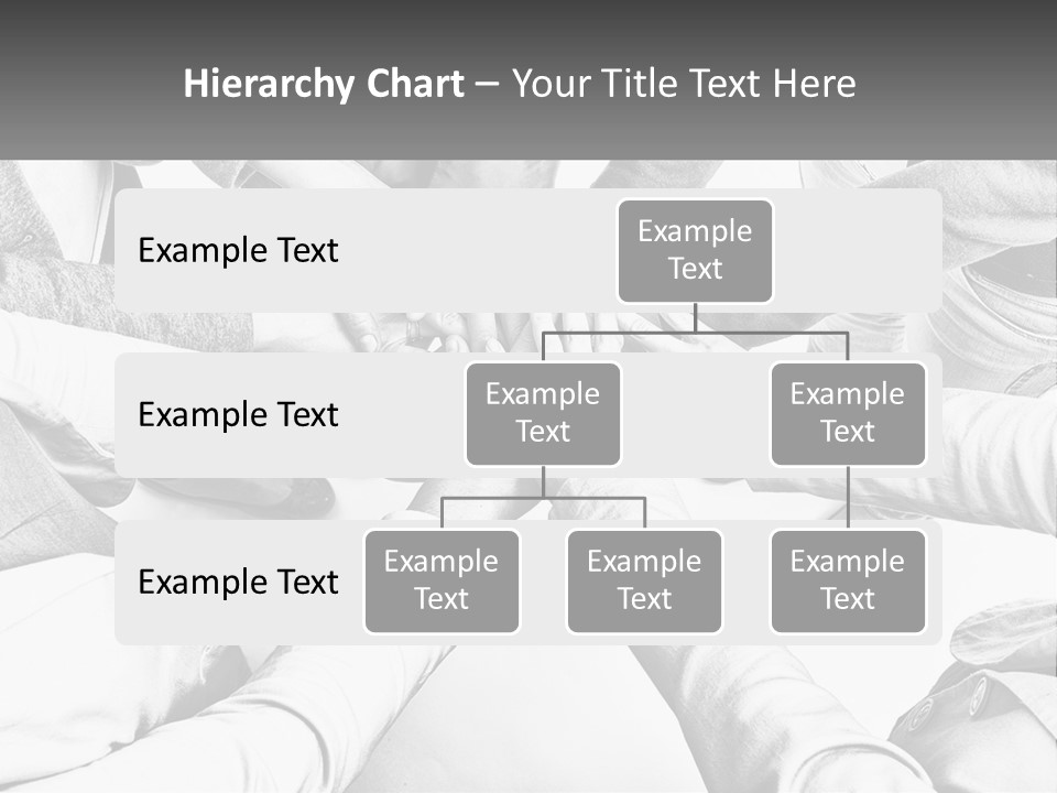 A Group Of People Putting Their Hands Together PowerPoint Template
