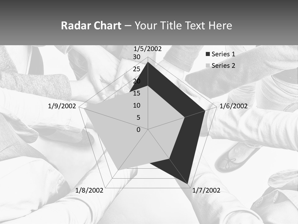A Group Of People Putting Their Hands Together PowerPoint Template