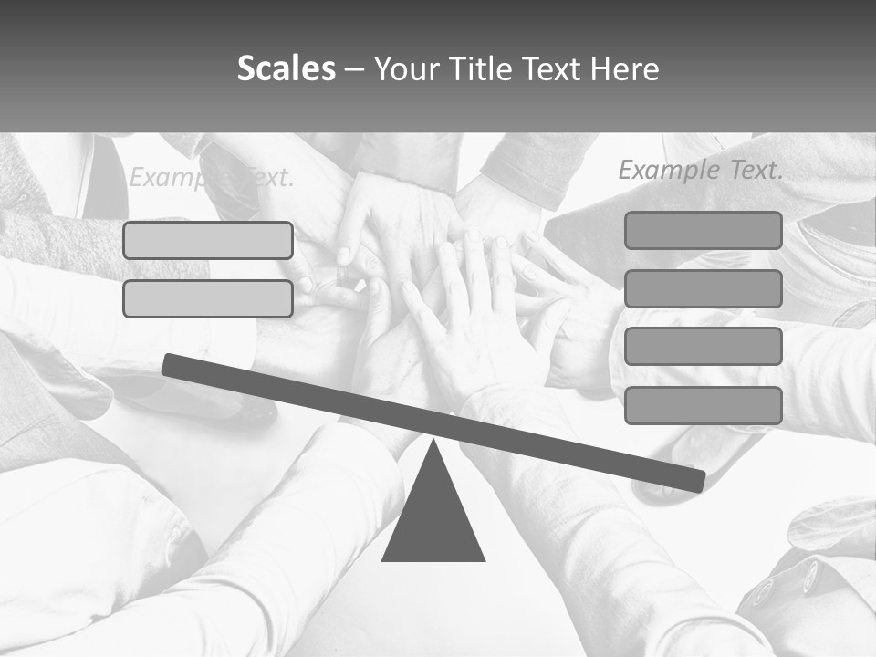 A Group Of People Putting Their Hands Together PowerPoint Template