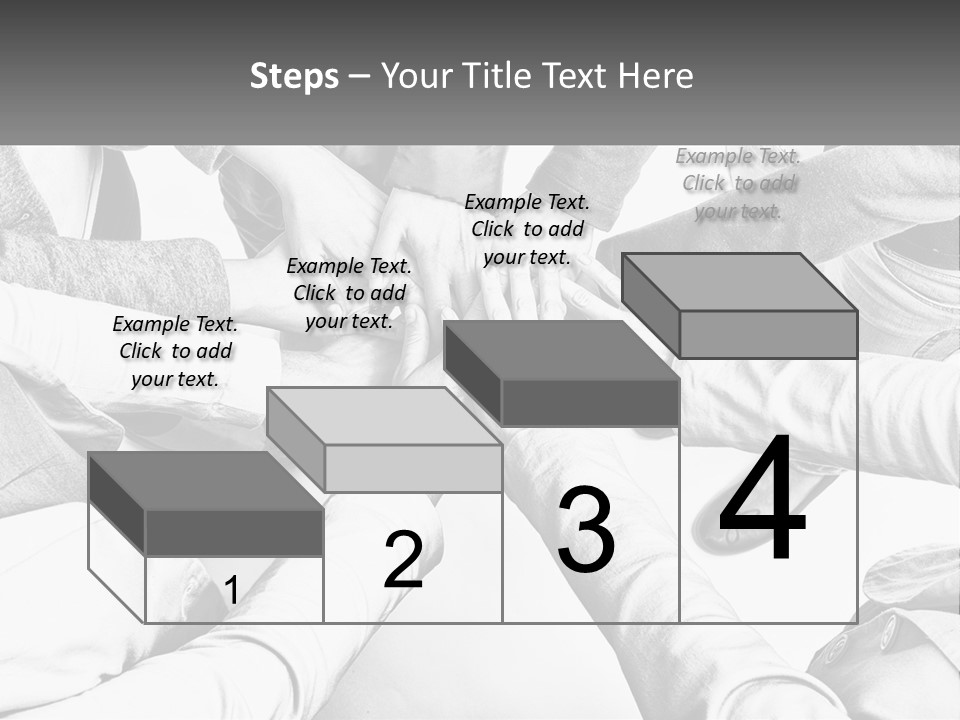 A Group Of People Putting Their Hands Together PowerPoint Template
