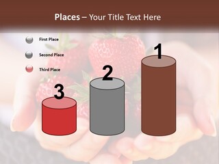 A Person Holding A Bunch Of Strawberries In Their Hands PowerPoint Template