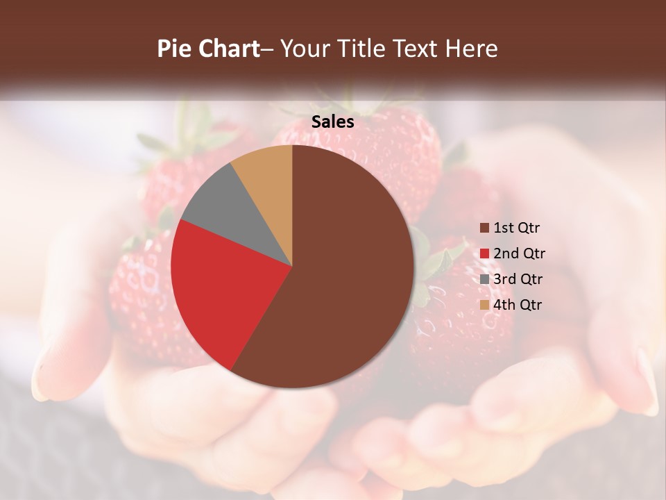 A Person Holding A Bunch Of Strawberries In Their Hands PowerPoint Template