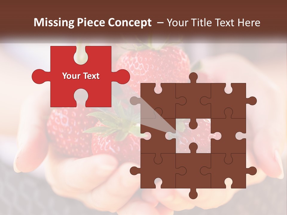 A Person Holding A Bunch Of Strawberries In Their Hands PowerPoint Template